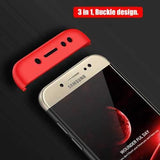 Bakeey 3 in 1 Double Dip 360 Full Protection Hard PC Case for Samsung Galaxy J3 J5 J7 2017