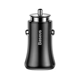 Baseus 4.8A Dual USB Ports Fast Car Charger For iPhone X 8Plus Oneplus5 Xiaomi 6 Mi A1 Tablet