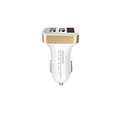 2.1A 2 USB Ports Fast Charging Car Charger With LED Display Real time Monitoring For iphone Samsung