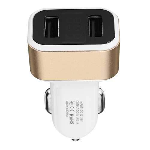 Bakeey 3.1A Dual USB Ports LED Voltage Monitor Fast Car Charger For Smart Phone Tablet MP4