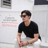 BEVERRY Men Short Sleeve Creative Hydrophobic Waterproof Breathable Anti- fouling Thin T-shirt