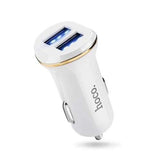 HOCO Z1 5V 2.1A Dual USB Smart Car Charger with Night Light for iPhone iPad Samsung Xiaomi