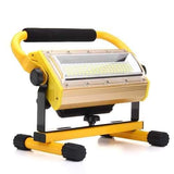 Portable 100W 100 LED Work Light Rechargeable Outdoor 3 Colors Spot Camping Flood Lamp