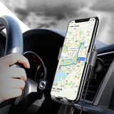 Bakeey 10W Fast Qi Wireless Charging Gravity Auto Lock Car Phone Holder Stand for iPhone 8 X