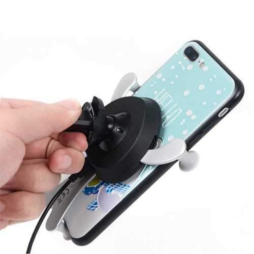 Bakeey 10W Qi Wireless Fast Charging Auto Lock Car Mount Air Vent Phone Holder Stand for iPhone 8 X