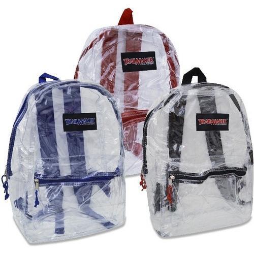 Case of [24] Trailmaker 17" Clear Backpack