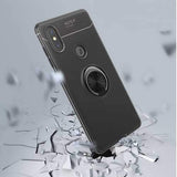 Bakeey 360 Adjustable Metal Ring Kickstand Magnetic PC Protective Case for Xiaomi Mi MIX 2S