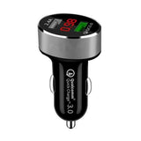Bakeey 18W QC3.0 Dual USB Fast Car Charger With LED Monitor For iPhone X 8Plus Oneplus 6 Xiaomi 6 S9