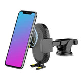 5W Qi Wireless Charging Suction Cup Long Arm Stretchable Car Mount Holder for iPhone Cell Phone