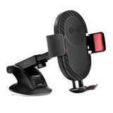 5W Qi Wireless Charging Suction Cup Long Arm Stretchable Car Mount Holder for iPhone Cell Phone