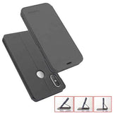 Shockproof Full Cover Flip Desktop Stand Card Slot PU Leather Protective Case for Xiaomi Mi Mix 2s