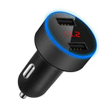 Bakeey Digital Voltage Diplay Dual USB 3.1A Fast Car Charger With LED Light For Mobile Phone Tablet