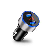 Bakeey Digital Voltage Diplay Dual USB 3.1A Fast Car Charger With LED Light For Mobile Phone Tablet