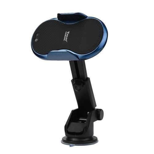 Bakeey Infrared Induction Auto Lock Qi Wireless Fast Charge Suction Cup Car Mount Phone Holder
