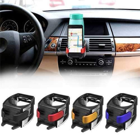 Universal 2 in 1 Bottle Cup Car Mount Air Vent Phone Holder Stand for iPhone Xiaomi Huawei Nubia