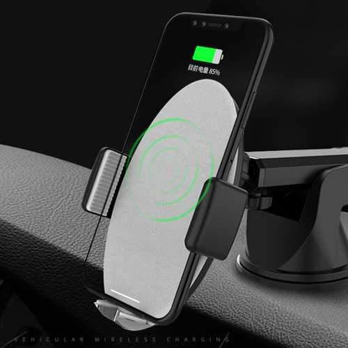 Bakeey 10W Qi Wireless Fast Charge Smart Auto Lock Car Dashboard Phone Holder Stand for iPhone X 8