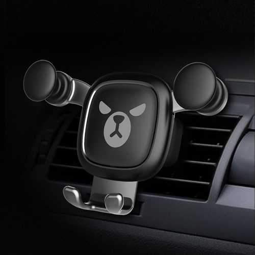 Universal Gravity Linkage Auto Lock Car Air Vent Holder Stand for iPhone Xiaomi Mobile Phone