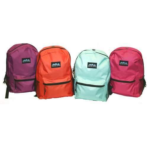 Case of [24] 17" Arctic Star Classic Backpack - 4 Assorted Colors