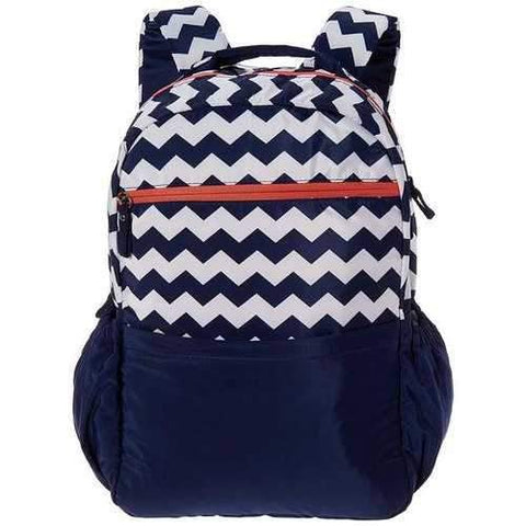 Case of [4] 17" Premium Zig Zag Backpack - Navy