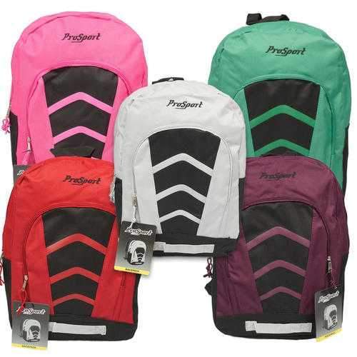 Case of [24] 17" Prosport Classic Arrow Backpack - 5 Assorted Colors
