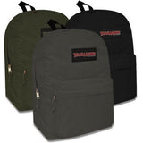 Case of [24] 17" Adventure Trails Basic Backpack - 3 Assorted Colors