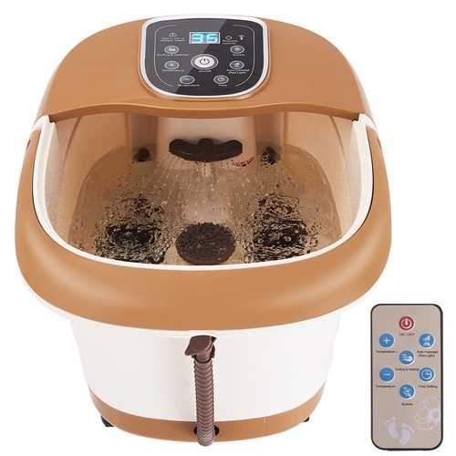 All-in-One Tem / Time Set Foot Spa Massager with 6 Rollers