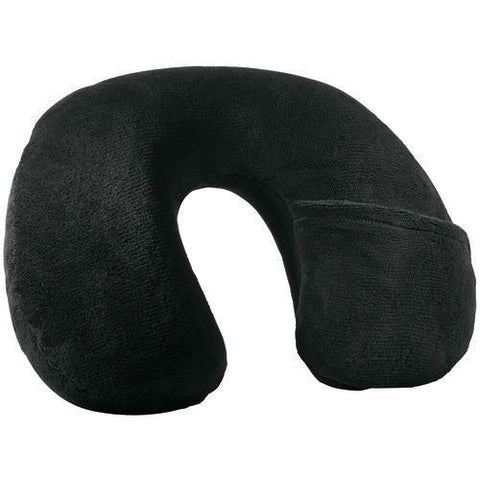 Travel Smart By Conair Inflatable Fleece Neck Rest (black) (pack of 1 Ea)
